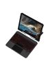  İpad Air 3 10.5 Kılıf İnter Ledli Klavyeli Tablet Kılıfı - Ürün Rengi : Siyah