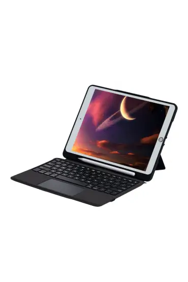  İpad Pro 11 (2020) Kılıf Kontra Klavyeli Tablet Kılıfı - Ürün Rengi : Siyah