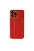  İphone 14 Pro Kılıf Coco Deri Standlı Kapak - Ürün Rengi : Kırmızı