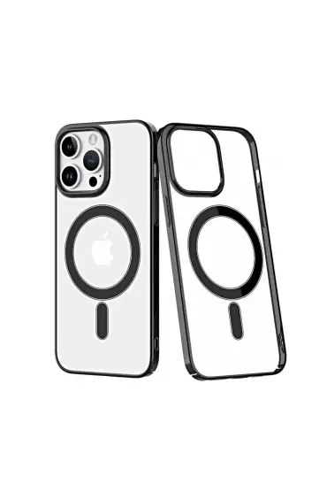  İphone 13 Pro Max Kılıf Element Magneticsafe Sert Kapak - Ürün Rengi : Gümüş