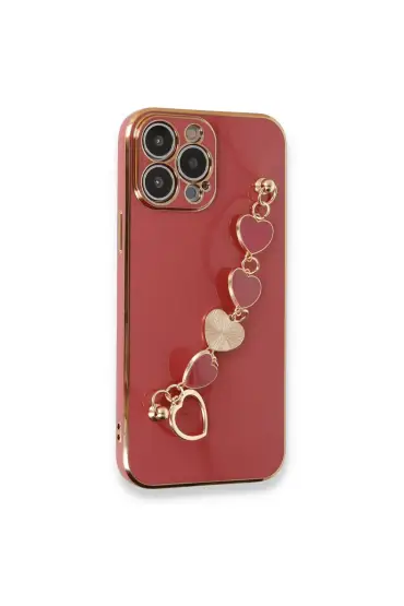  İphone 14 Pro Max Kılıf Esila Silikon - Ürün Rengi : Kırmızı