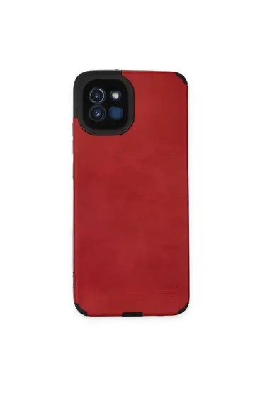 Samsung Galaxy A03 Kılıf Loop Deri Silikon - Ürün Rengi : Kırmızı