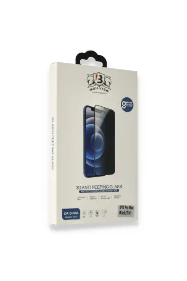  İphone 14 Plus Bilvis Hayalet Cam Ekran Koruyucu - Ürün Rengi : Siyah