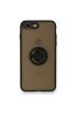 İphone 8 Plus Kılıf Montreal Yüzüklü Silikon Kapak - Ürün Rengi : Siyah