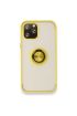  İphone 12 Pro Kılıf Montreal Yüzüklü Silikon Kapak - Ürün Rengi : Sarı