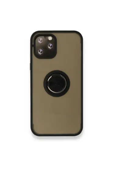  İphone 12 Pro Kılıf Montreal Yüzüklü Silikon Kapak - Ürün Rengi : Sarı