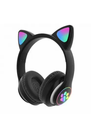  Stn28 Kablosuz Kedi Kulaklık - Ürün Rengi : Siyah