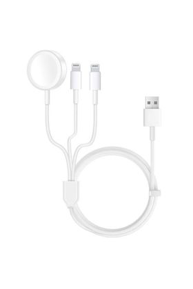  Apr55 Apple 3in1 Şarj Cihazı - Ürün Rengi : Beyaz