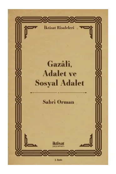 Gazâlî, Adalet ve Sosyal Adalet