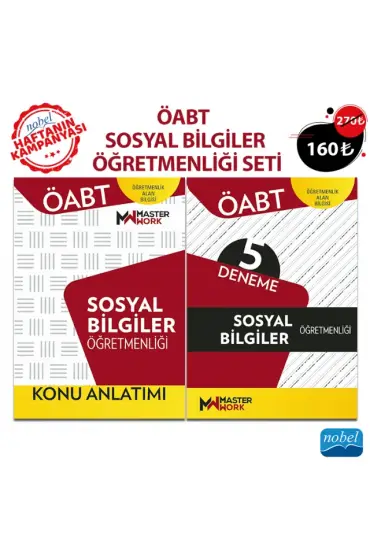 ÖABT SOSYAL BİLGİLER ÖĞRETMENLİĞİ SETİ