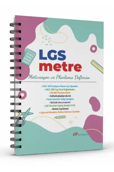 LGSMETRE Motivasyon ve Planlama Defteri / Günlük ve Haftalık Planlayıcı
