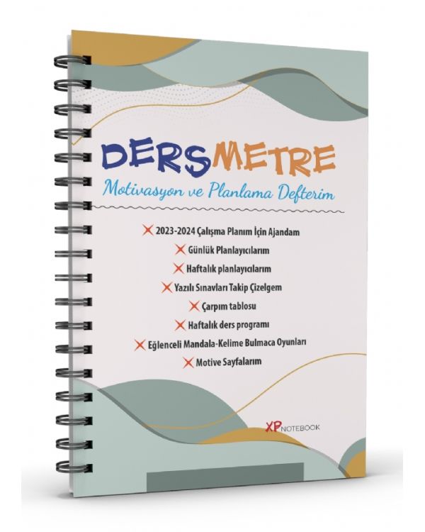 DERSMETRE Motivasyon ve Planlama Defteri / Günlük ve Haftalık Planlayıcı