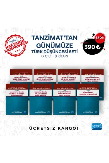 Haftanın Kampanyası Tanzimat’tan Günümüze Türk Düşüncesi (7 Cilt - 8 Kitap) + Türk Düşüncesinde Gezintiler