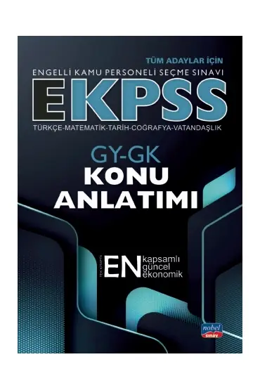 E-KPSS GY-GK KONU ANLATIMI / Türkçe-Matematik-Tarih-Coğrafya-Vatandaşlık