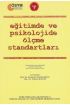 EĞİTİMDE VE PSİKOLOJİDE ÖLÇME STANDARTLARI - Standards for Educational and Psychological Testing