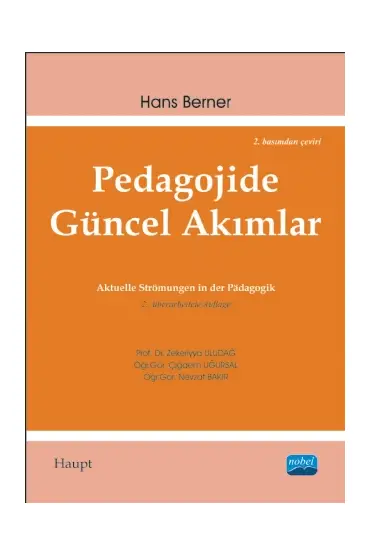 PEDAGOJİDE GÜNCEL AKIMLAR - Aktuelle Strömungen in der Pädagogik