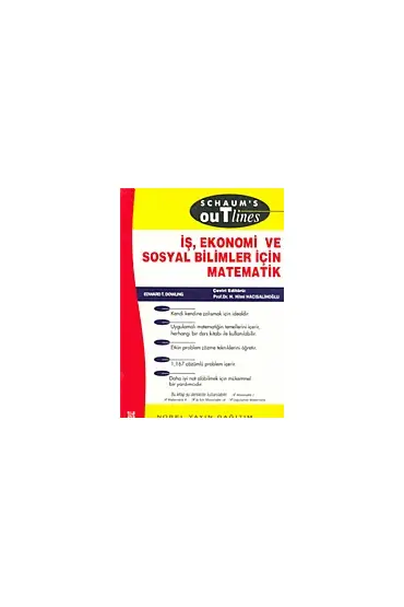 İş Ekonomi ve Sosyal Bilimler İçin Matematik - Schaum&39s