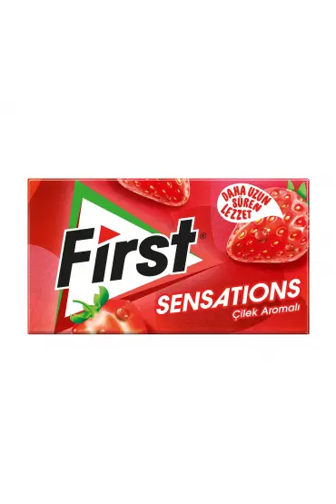 First Sensations Çilek Aromalı Sakız x 12 Adet