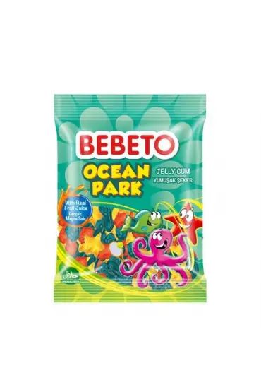 Bebeto Jelibon Ocean Park Yumuşak Şeker x 12 Adet  