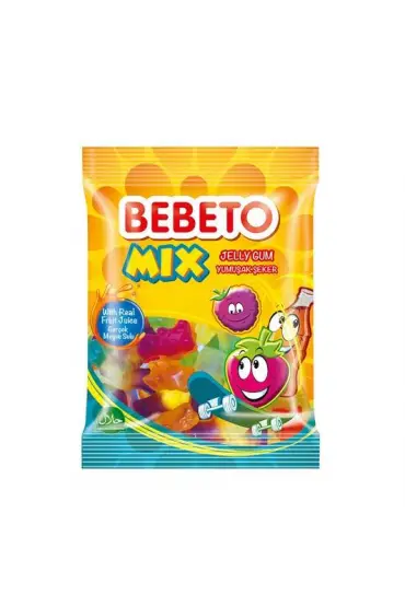 Bebeto Jelibon Mix Yumuşak Şeker x 12 Adet  