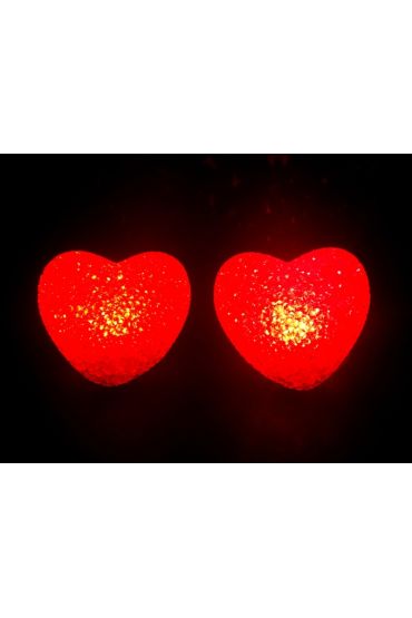 Led Işıklı Kırmızı Kalp Gece Lambası
