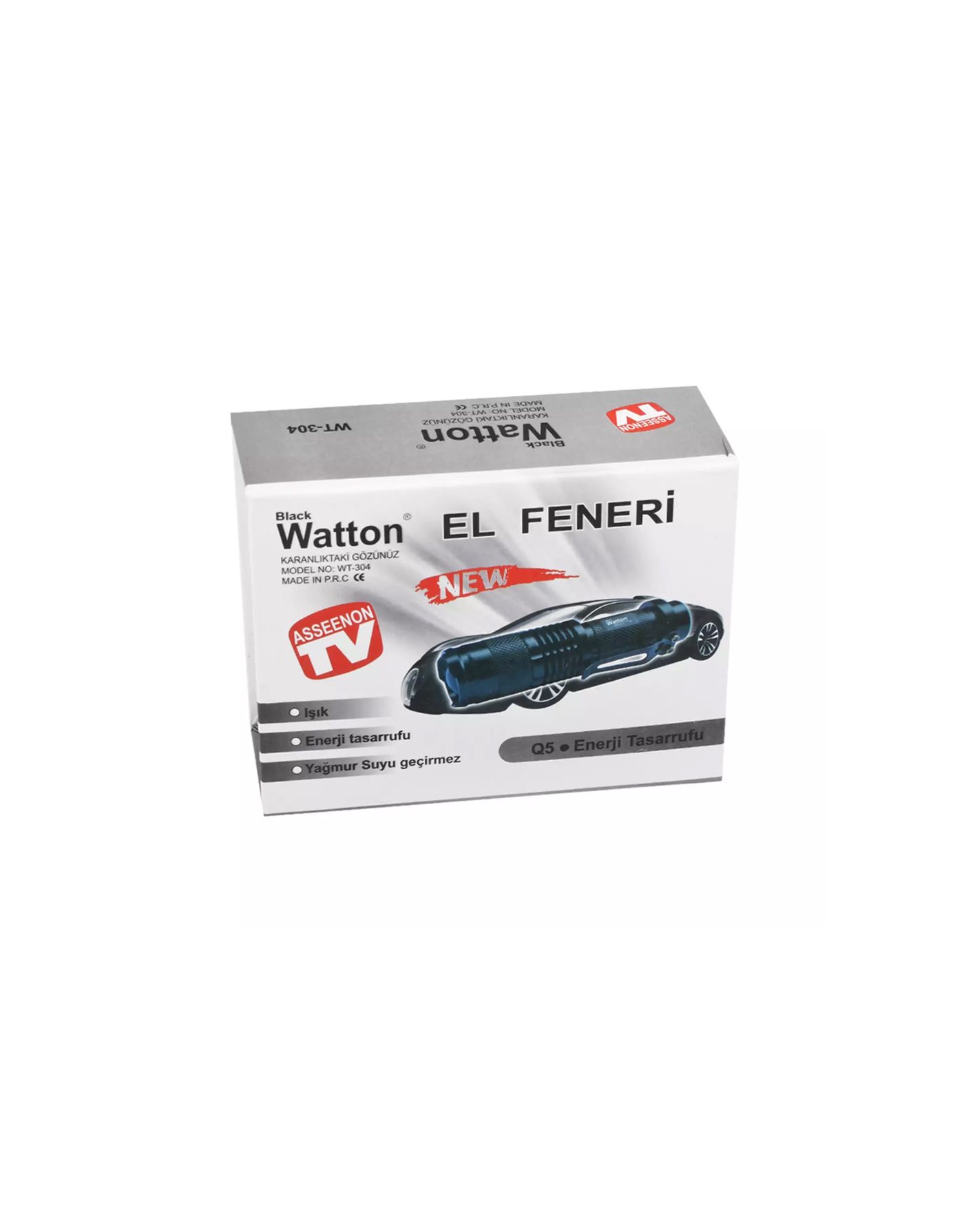 Mini Güçlü Şarjlı Pilli EL Feneri Watton Wt-304