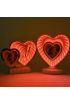 Kalp Tasarimli Led Işikli Ayna Fotoğraf çercevesi