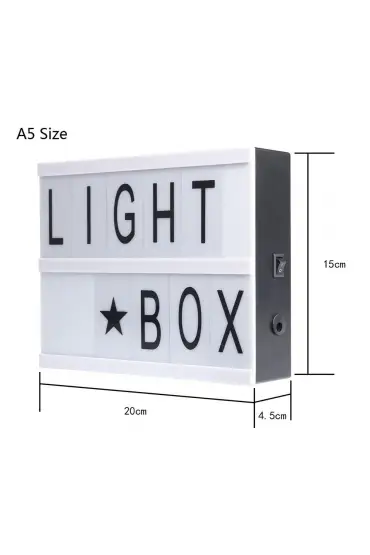 A5 Led Işıklı Yazı Panosu Lightbox