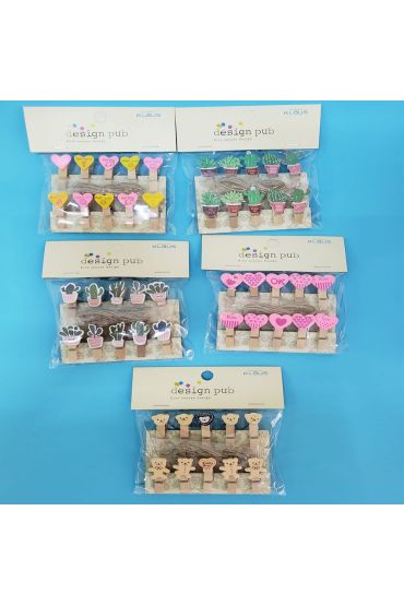 Figürlü İpli Notluk Mandal