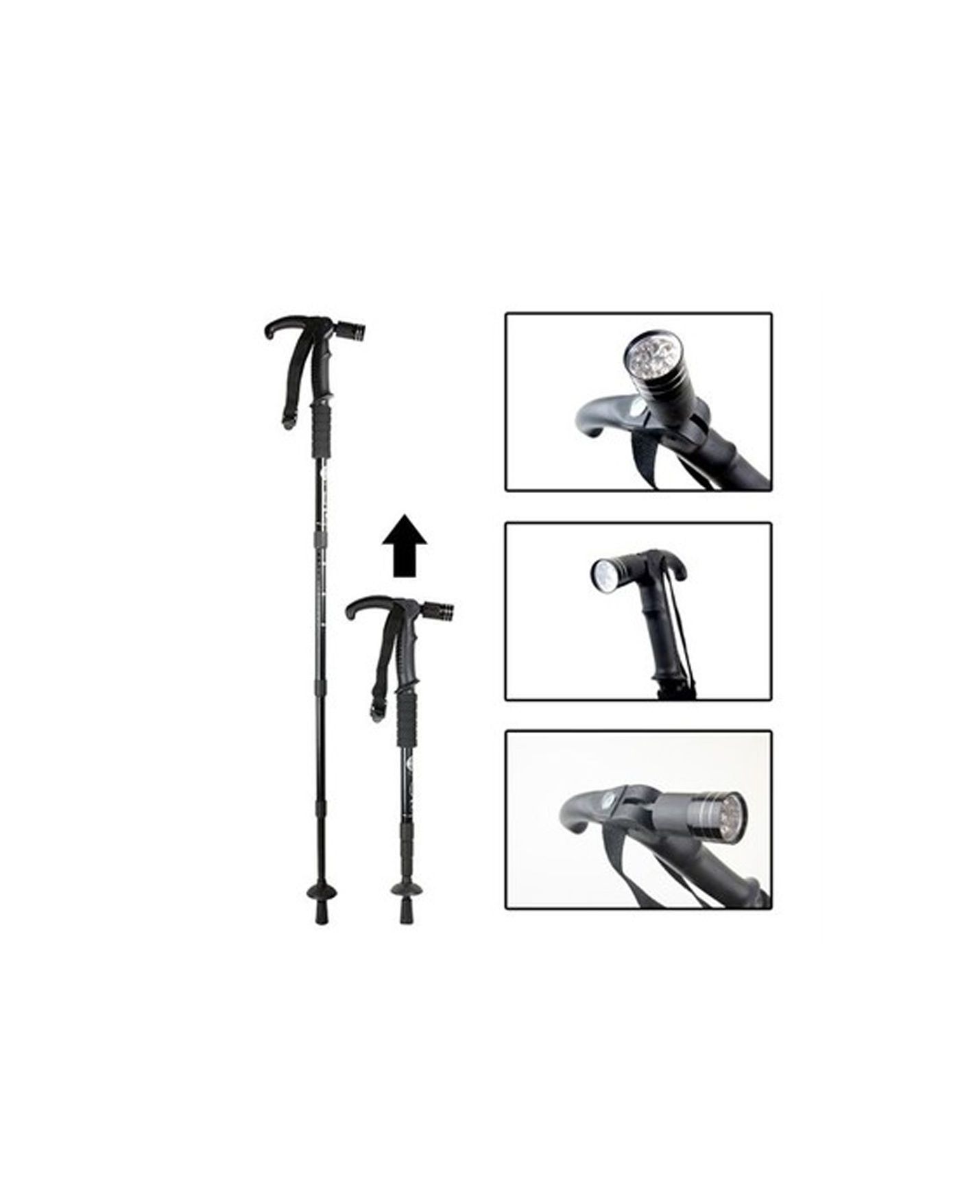 Boya Göre Ayarlı Işıklı Yürüyüş Bastonu Watton Wt-002