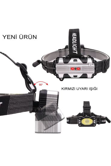 4 Modlu Sensörlü Şarjlı  Güçlü Kafa Lambası Watton Wt-248