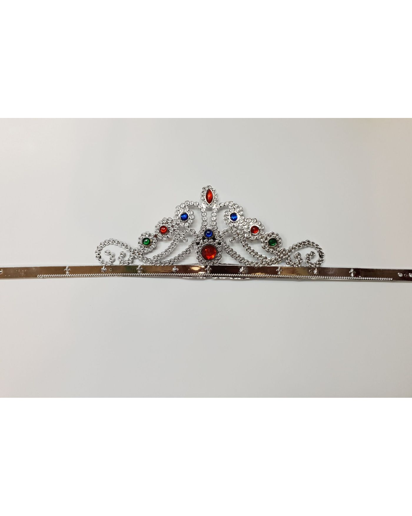 Gümüş Renk Plastik Prenses Tacı Kraliçe Tacı 60 cm