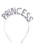 Kristal Taşlı Gümüş Renk Princess Prenses Tacı 16x17 cm