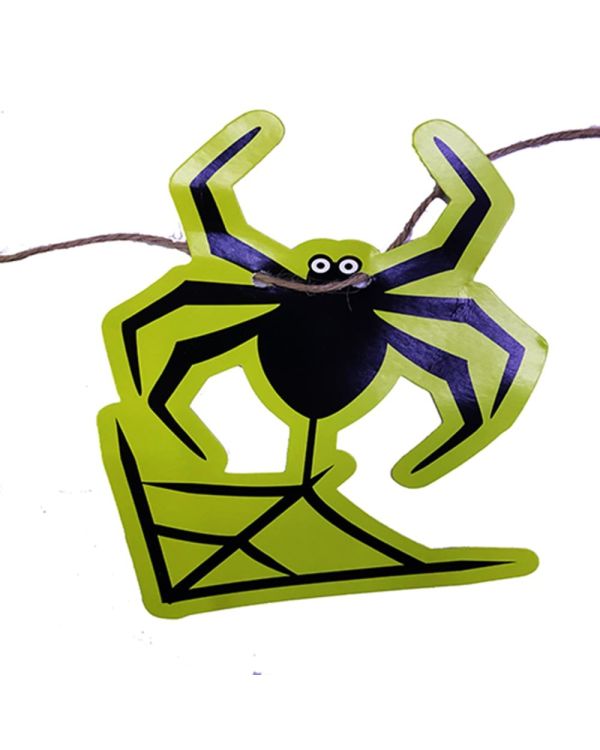 Örümcek Şekilli Asmalı Halloween Flama Banner Afiş 2 Metre