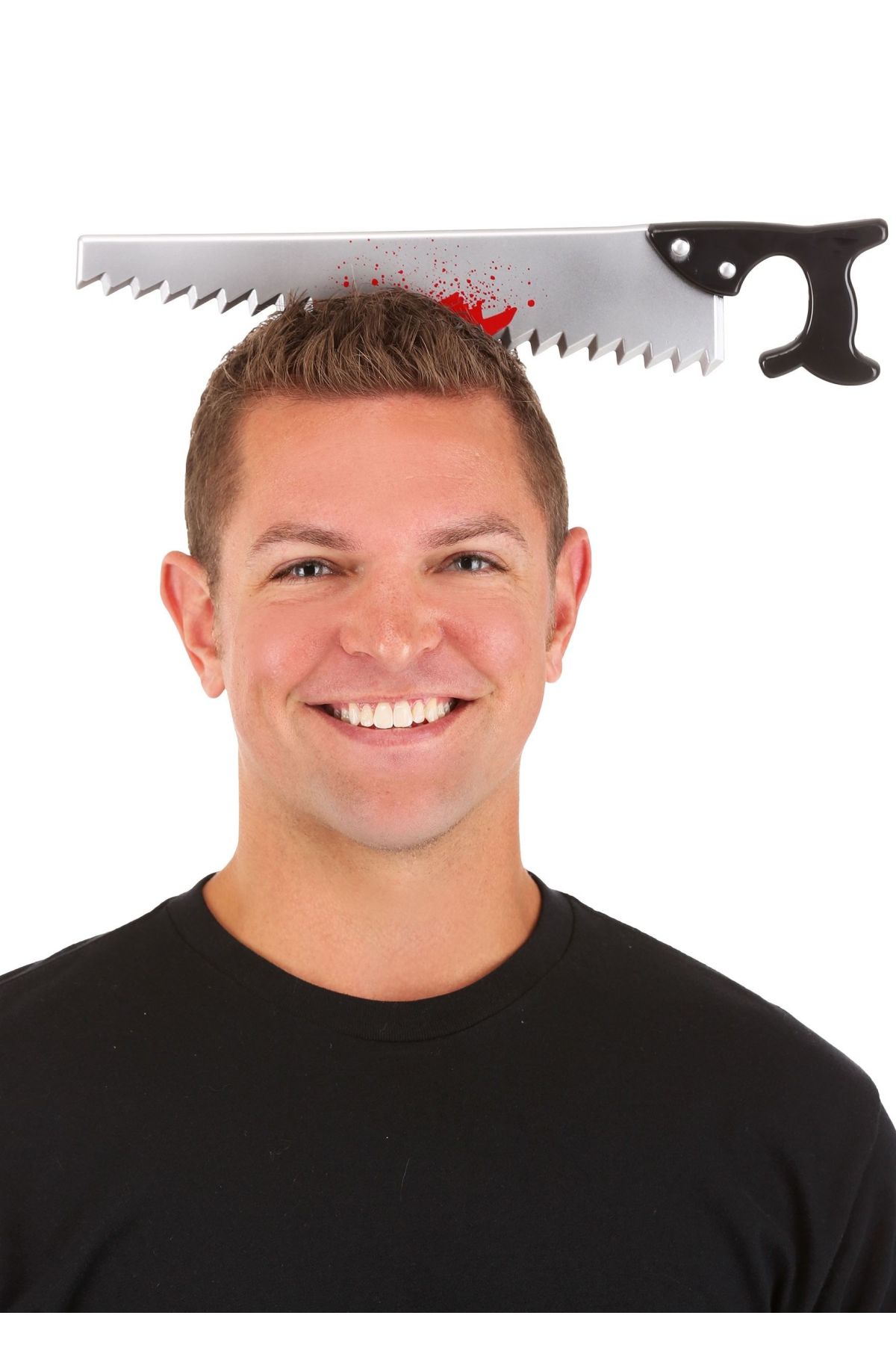 Kafaya Saplanmış Halloween Kanlı Testere Şaka Tacı