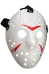 Beyaz Renk Kırmızı Çizgili Tam Yüz Hokey Jason Maskesi Hannibal Maskesi