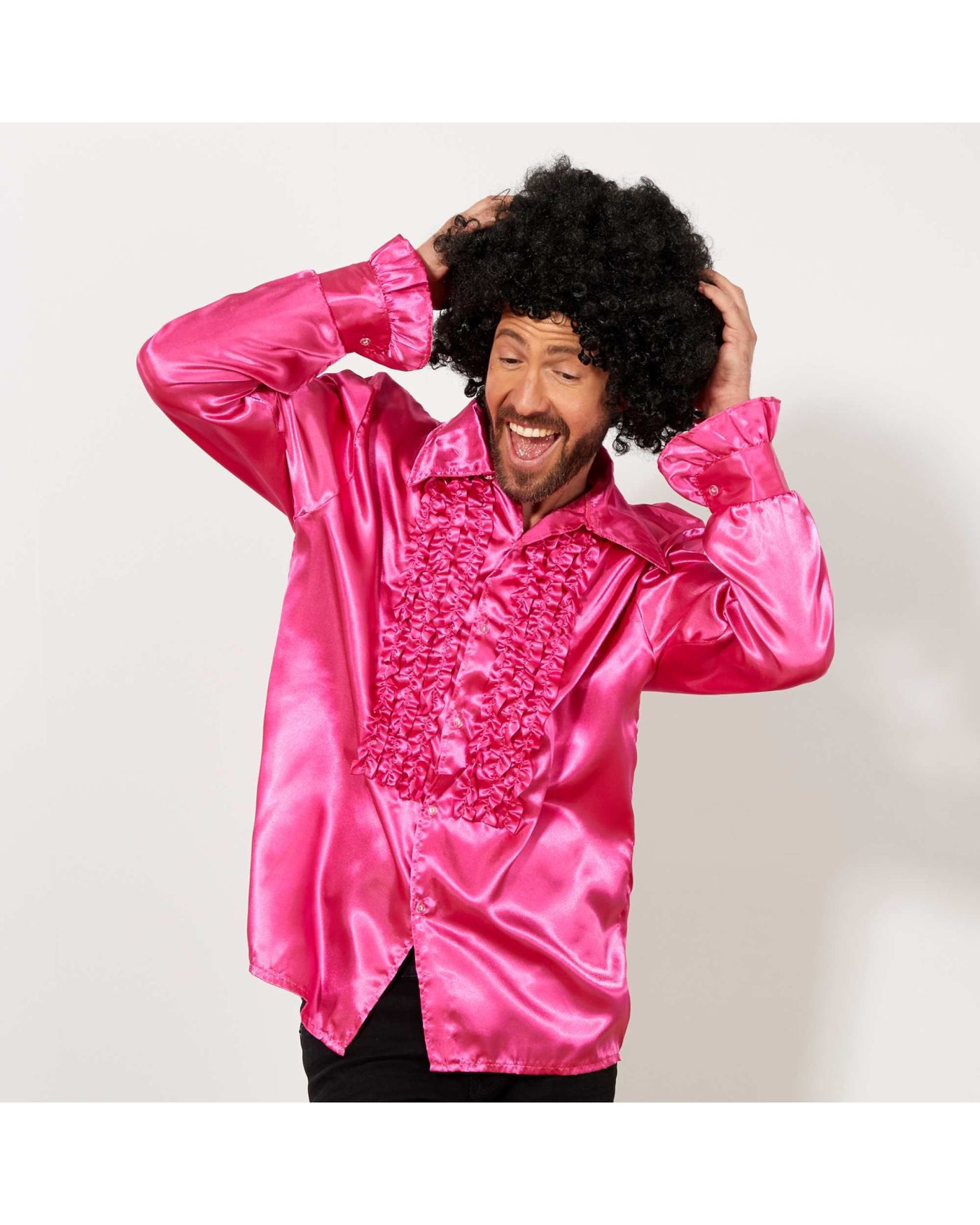 Siyah Renk Kıvırcık Afro Bonus Peruk