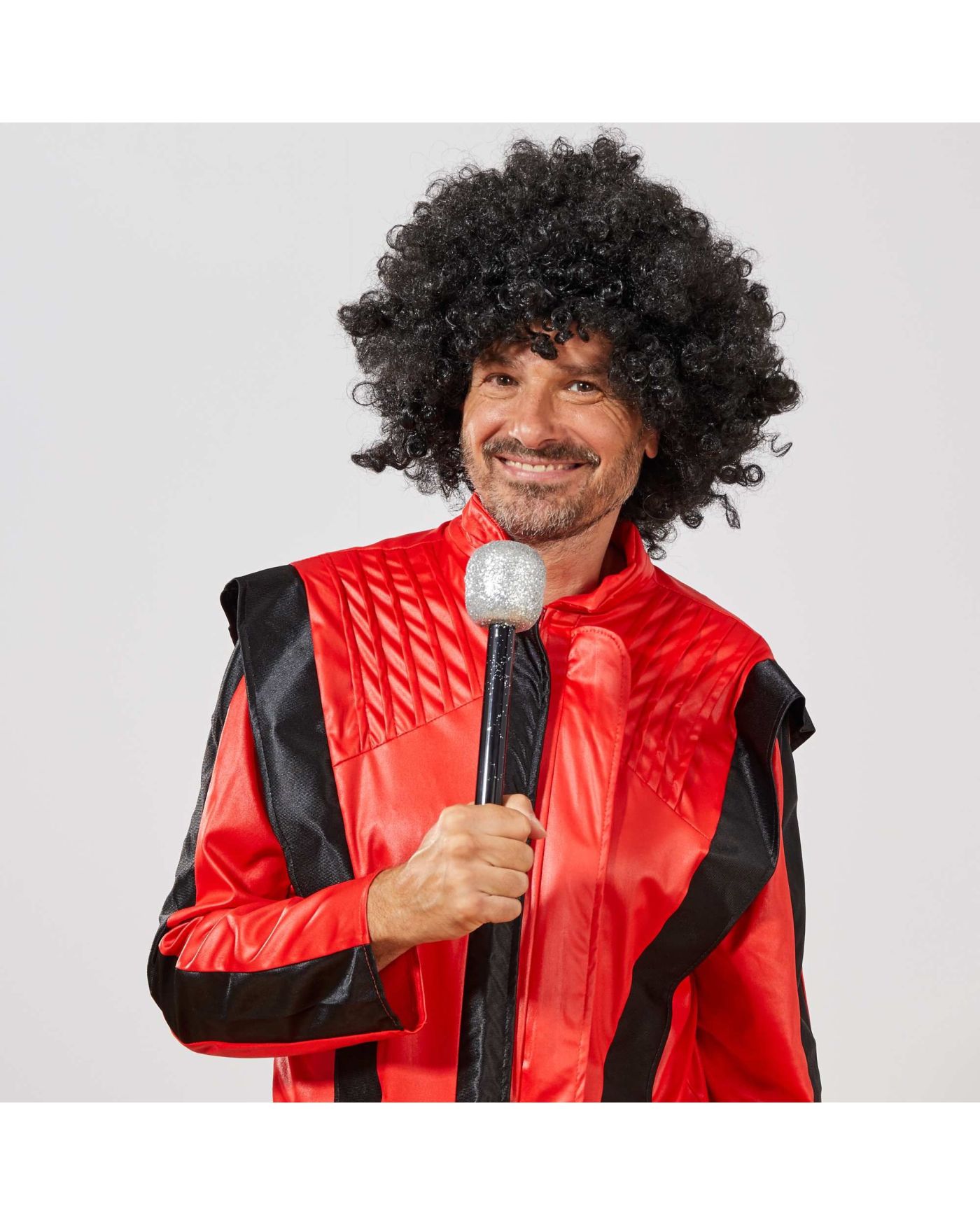 Siyah Renk Kıvırcık Afro Bonus Peruk