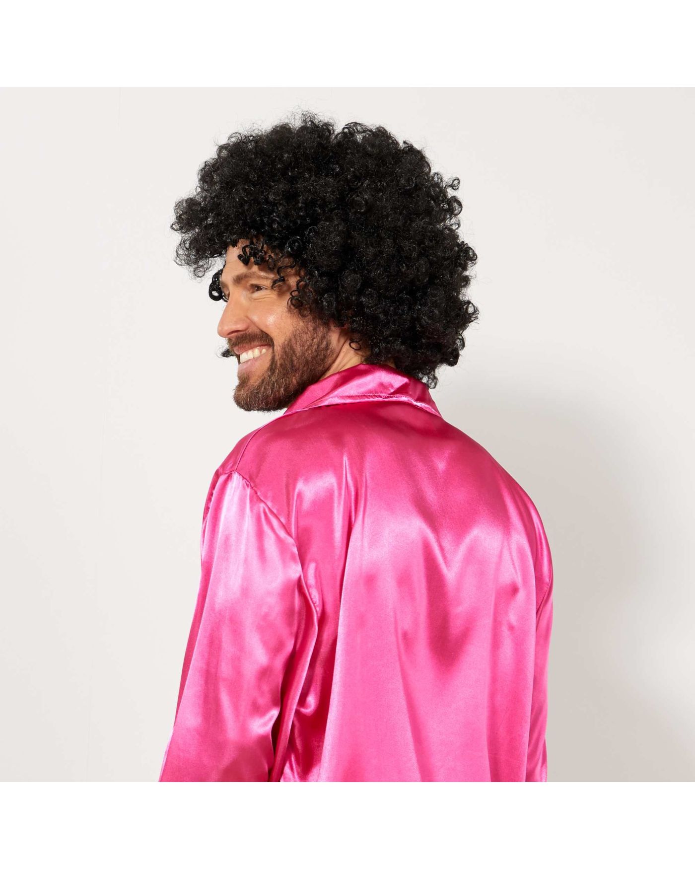 Siyah Renk Kıvırcık Afro Bonus Peruk