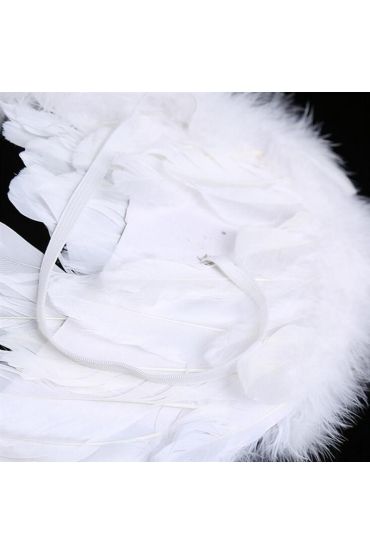 Beyaz Renkli Orta Boy Çocuk Melek Kanadı 50x35 cm