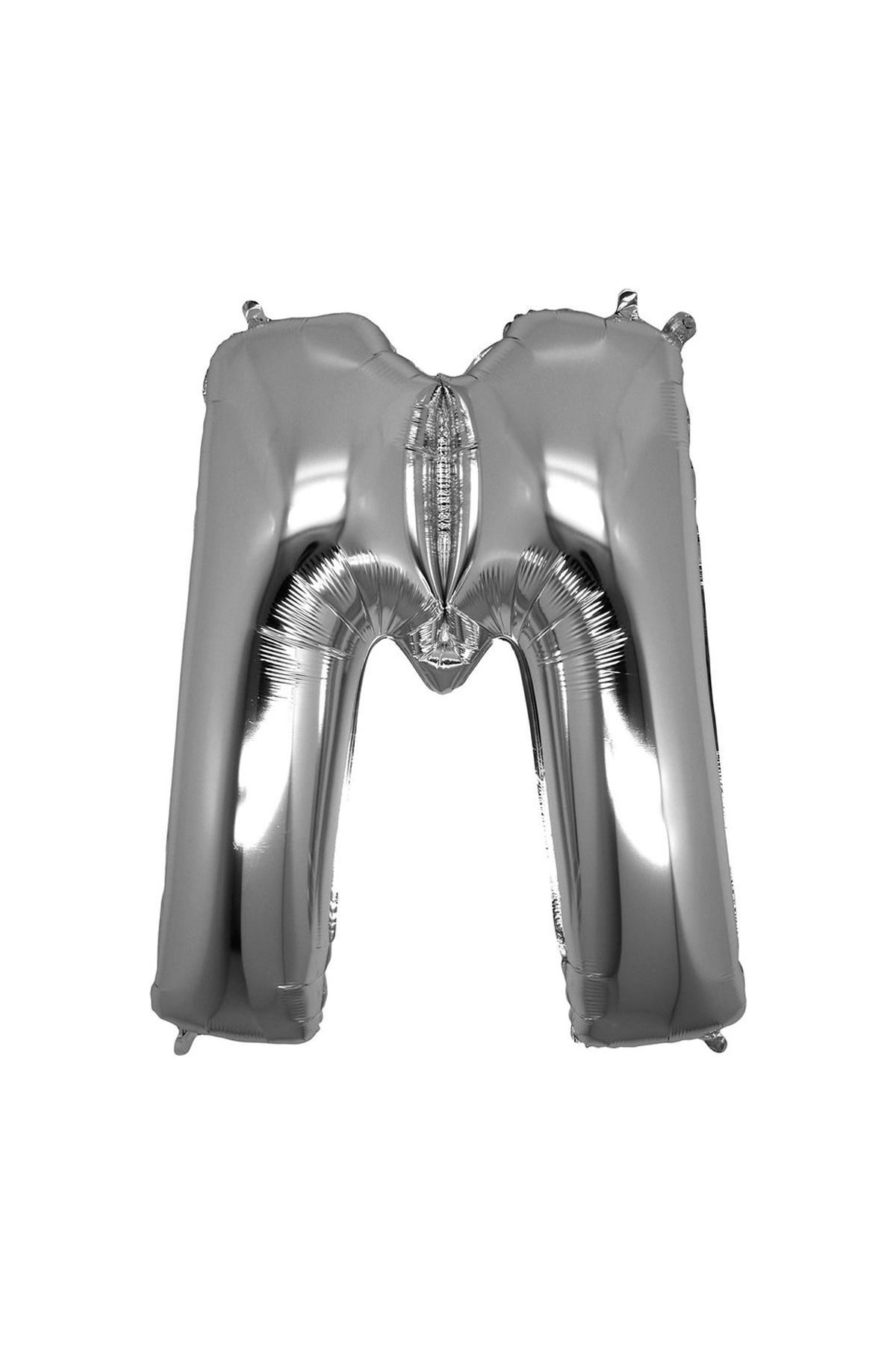 M Harf Folyo Balon Gümüş Renk  40 inç