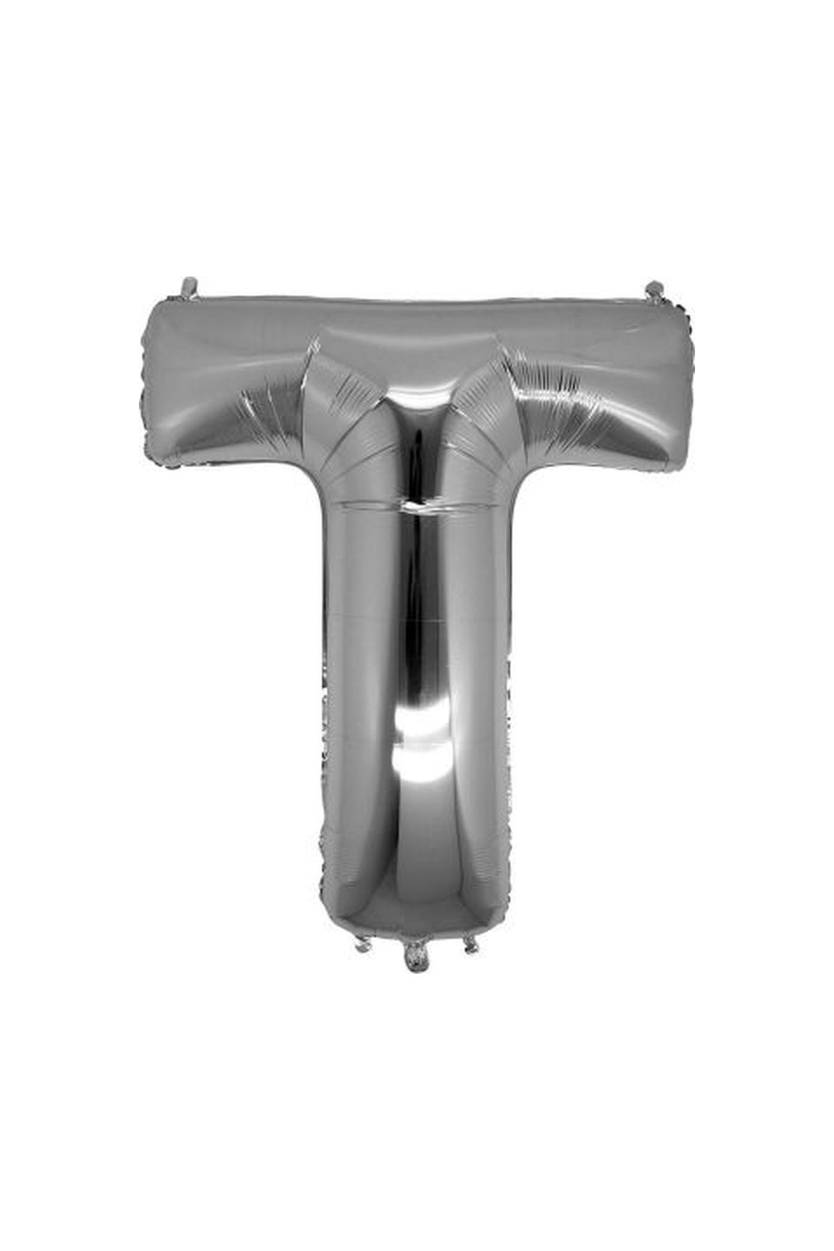 T Harf Folyo Balon Gümüş Renk  40 inç