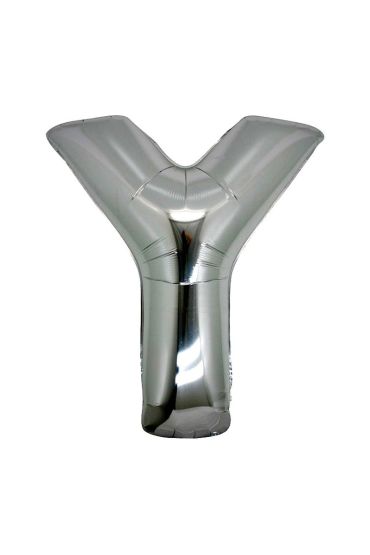 Y Harf Folyo Balon Gümüş Renk  40 inç