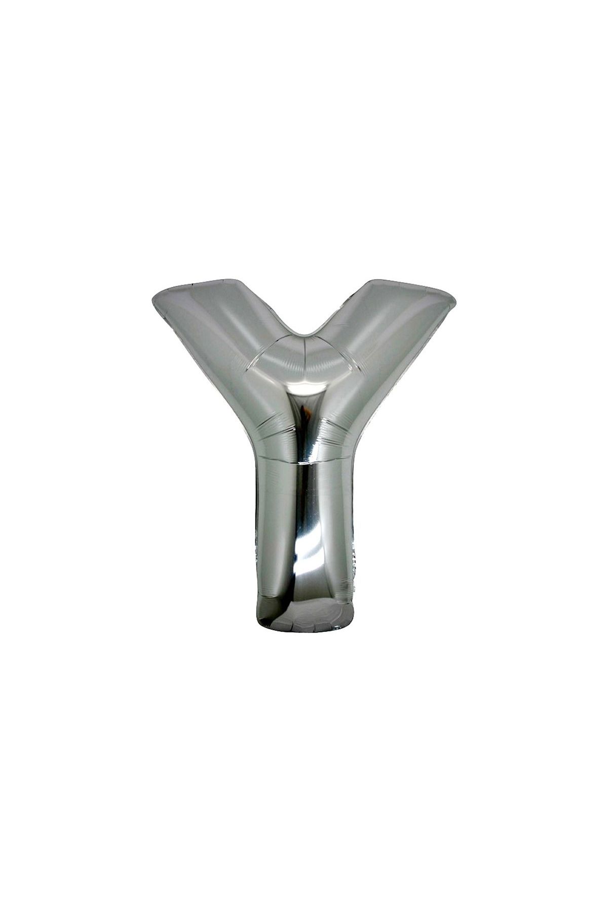 Y Harf Folyo Balon Gümüş Renk  40 inç