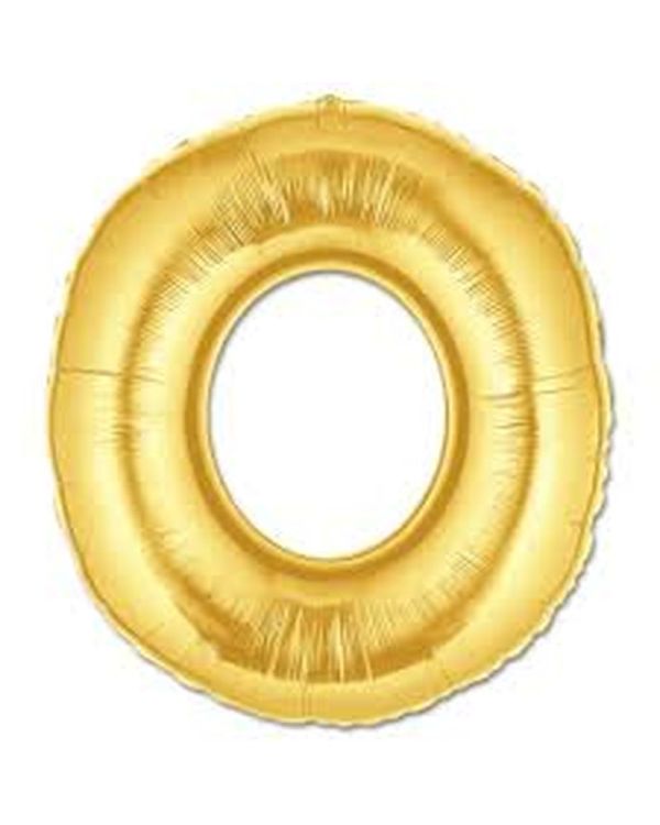 O Harf Folyo Balon Altın Renk  40 inç