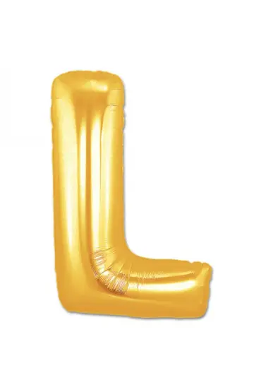 L Harf Folyo Balon Altın Renk  40 inç