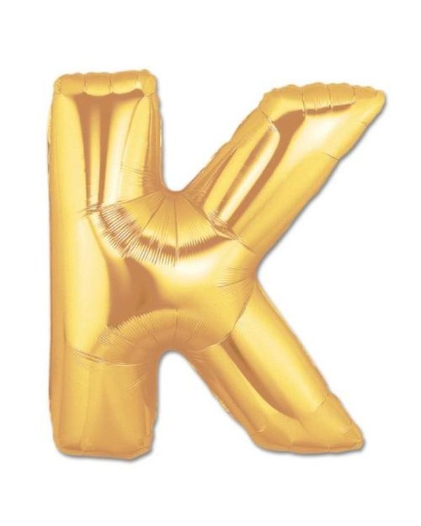 K Harf Folyo Balon Altın Renk  40 inç