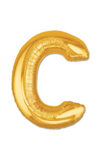 C Harf Folyo Balon Altın Renk  40 inç