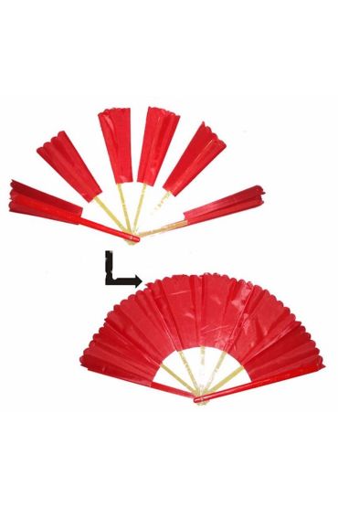 Tek Hamle İle Parçalanıp Geri Toplanabilen Efsane Yelpaze Sihir Oyunu Kırmızı