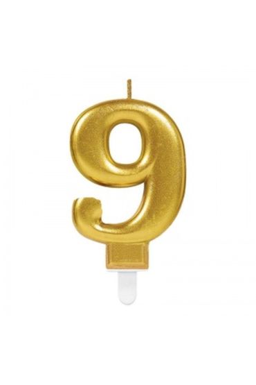 9 Rakam Mum Gold Renk